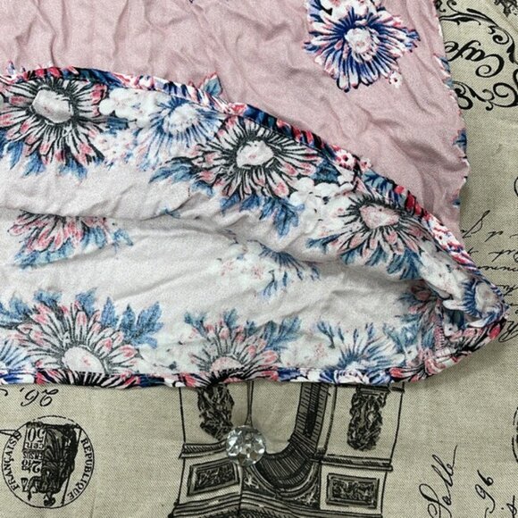 Ella Moss Pink Flutter Sleeve Blouse with Ruffled Bib Collar - Picture 7 of 11